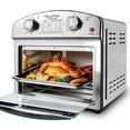 thumbnail image 1 of Plum Chef 13QT Air Fryer Toaster Oven Combo, Compact Stainless Steel Countertop Oven for 1-3 People, 1500W with Oil-Free Cooking, Easy to Clean, Space Saving, Sliver, 1 of 11