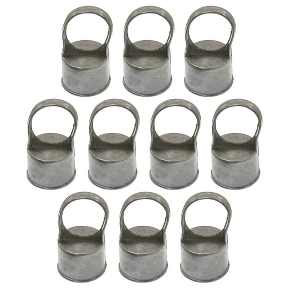 Plum Fittings 2" (1 7/8" OD) x 1 5/8" Chain Link Fence Loop Caps | Eye Top Rail Cap | Chain Link Fence Parts | Pack of 10
