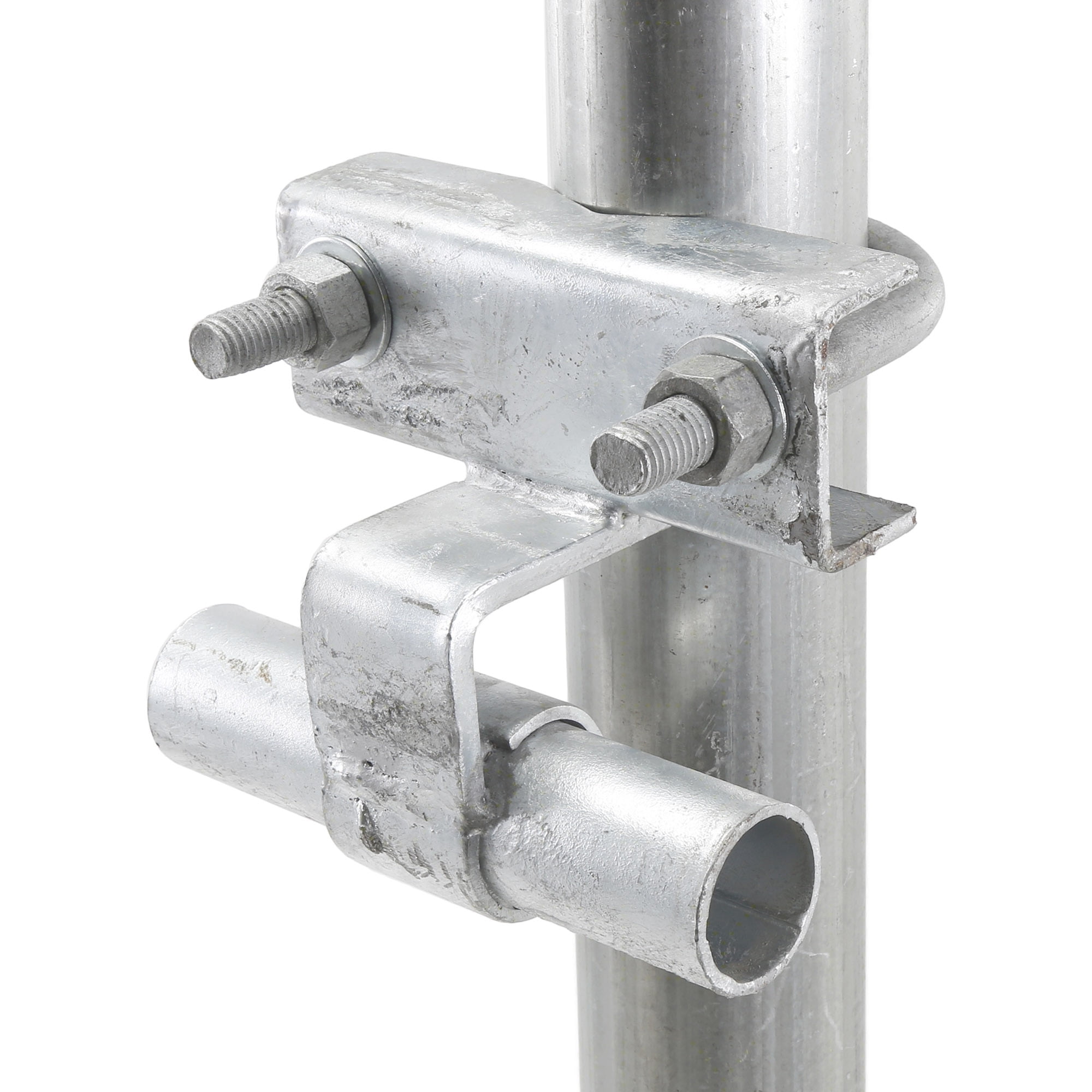 Plum Fittings Chain Link Fence Rolling Gate Universal Track Bracket Galvanized Steel