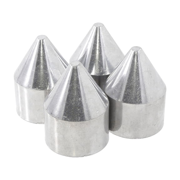 Plum Fittings Fence Post Bullet Cap Zero-Way 2 3/8" | Aluminum | Chain Link Fence Parts (Pack of 4)