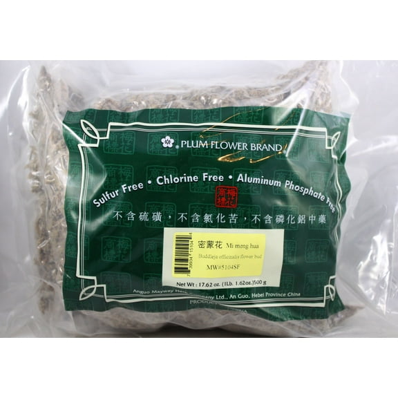 Plum Flower Buddleja Flower Bud Mi Meng Hua 1lb. Cut Bulk Herbs