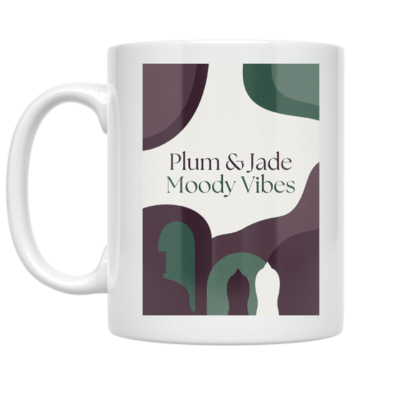Plum & Jade Moody Vibes - Art Enthusiast - 11 oz Ceramic Coffee Mug