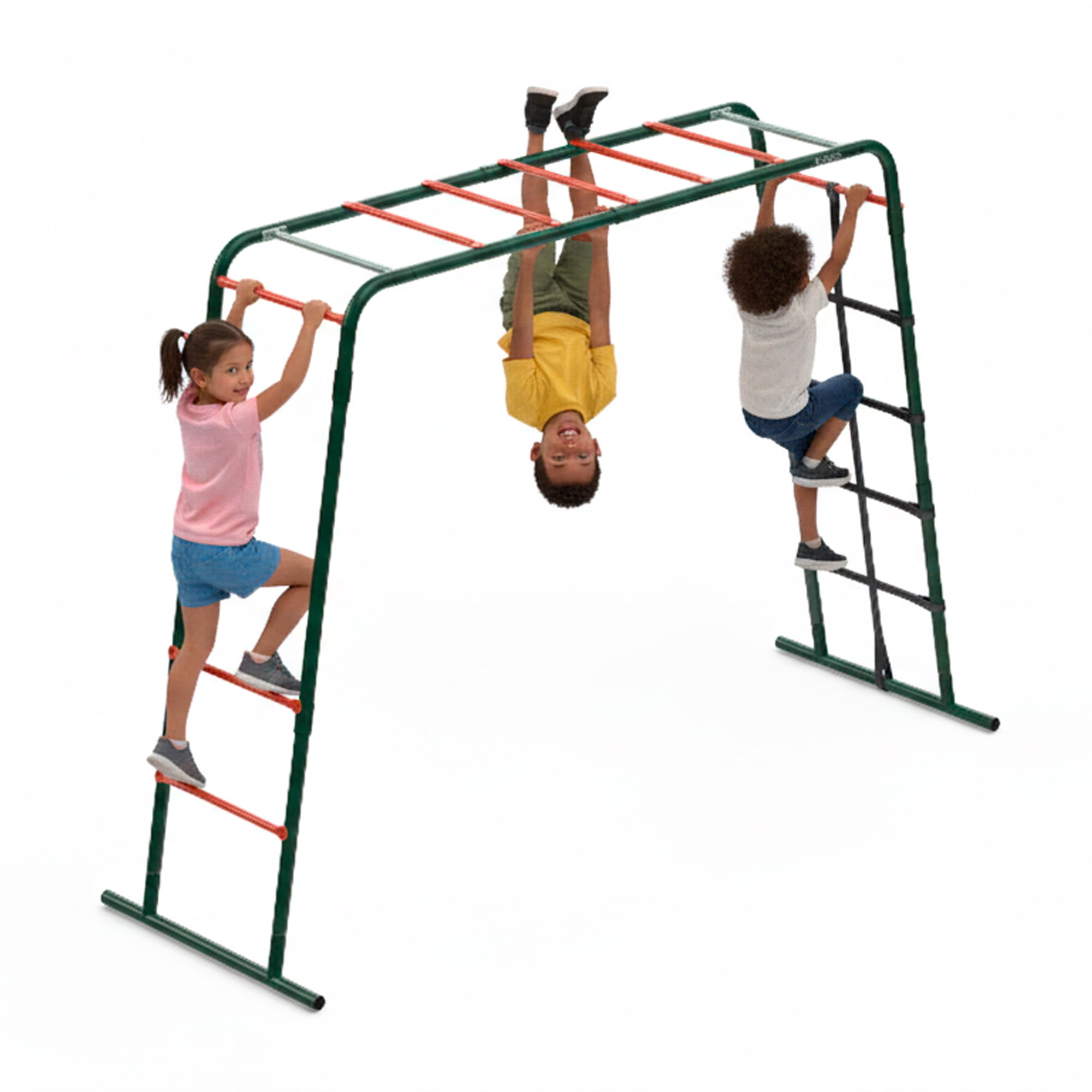 Plum Metal Monkey Bars Climbing Frame, Outdoor Playset, Jungle Gym, Rust Resistance, Easy Assembly, Sturdy, Weatherproof, Ages 3+