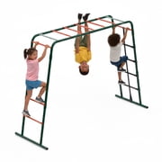 Plum Metal Monkey Bars Climbing Frame, Outdoor Playset, Jungle Gym, Rust Resistance, Easy Assembly, Sturdy, Weatherproof, Ages 3+