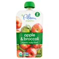 Plum Organics Apple & Broccoli Organic Baby Food 2 6 Months & Up 4oz, 6