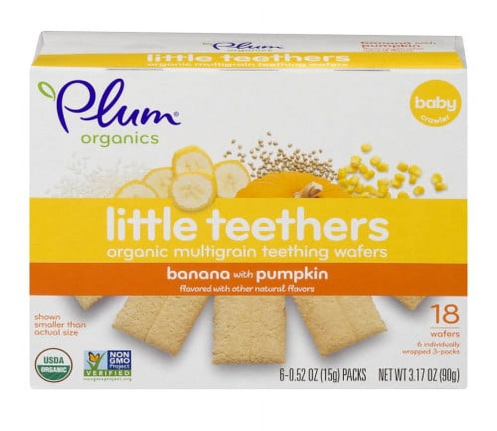 Plum Organics Little Teethers Organic Multigrain Teething Wafers