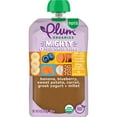 thumbnail image 1 of Plum Organics® Tots Mighty 4 Food Group Blend Banana, Blueberry, Sweet Potato, Carrot, Greek Yogurt + Millet 4oz Pouch, 1 of 9