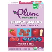 (8 pack) Plum Organics® Teensy® Snacks Mixed Berry Soft Fruit Snacks .35oz Pouch/5-Count Box