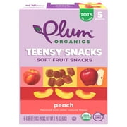 Plum Organics® Teensy® Snacks Peach Soft Fruit Snacks .35oz Pouch/5-Count Box