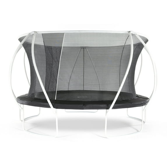 Plum Play Latitude 14-Foot Trampoline, with Safety Enclosure, Black/White