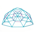 thumbnail image 1 of Plum Play Phobos, Jungle Gym, 5ft Climbing Dome - Kids Outdoor Play Equipment, Monkey Bars for Kids, Durable, Outdoor Playground, Metal, Rust Resistance, Easy Assembly, Ground Anchors, Teal & Purple, 1 of 4