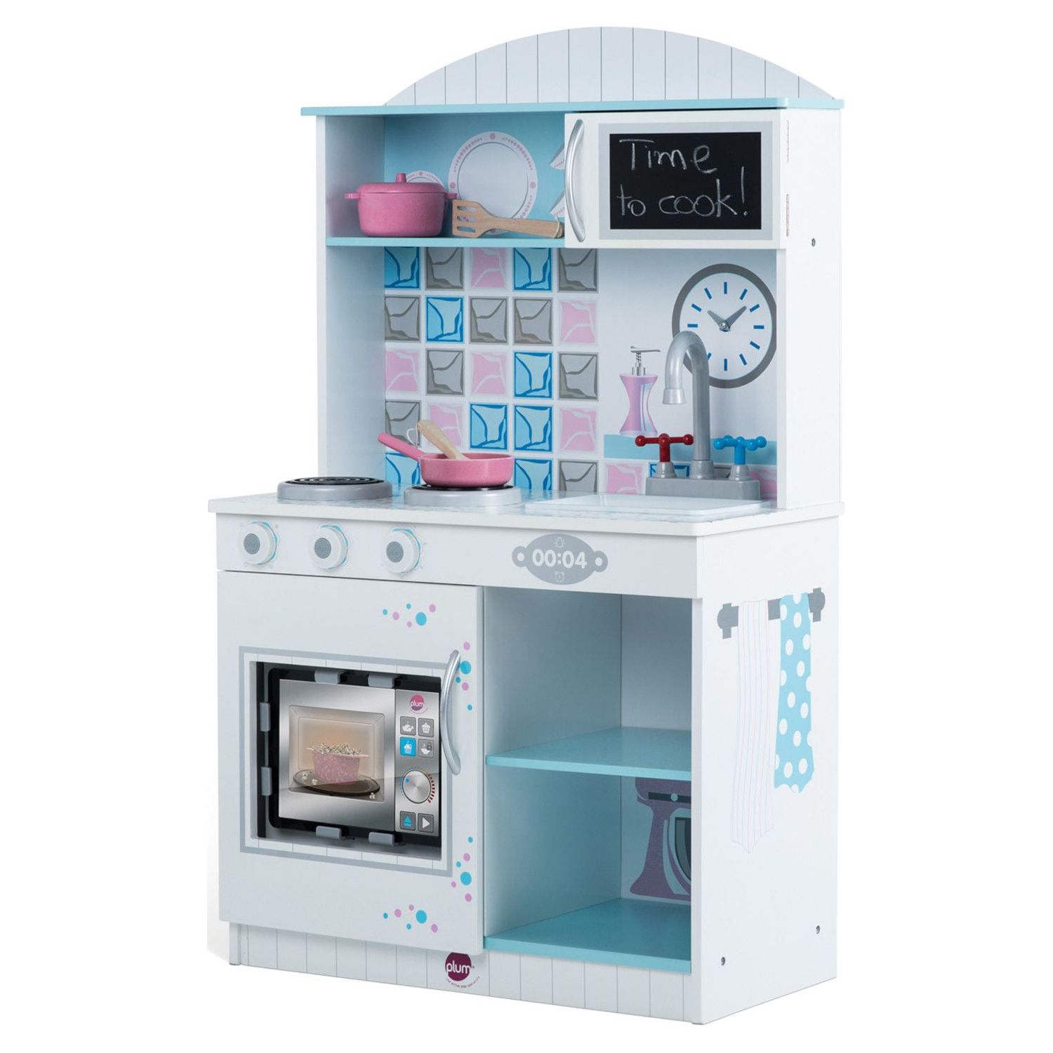 Plum Play Snowdrop Interactive Wooden Play Kitchen - image 1 of 11