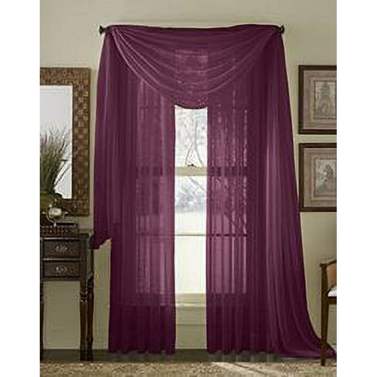 Plum window scarf sale