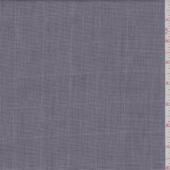 Plum Purple Plaid Shirting, Fabric Sold By the Yard