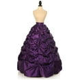 thumbnail image 1 of Plum Satin Pick-Up Long Skirt, 1 of 3