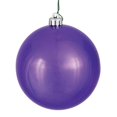 thumbnail image 1 of Plum Shiny UV Drilled Cap Ball Ornament, 10 in., 1 of 1