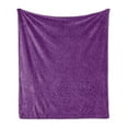thumbnail image 1 of Plum Soft Flannel Fleece Blanket, Monotone Demonstration of Repetitive Ripe Fruits Natural Organic Botany Foods, Cozy Plush for Indoor and Outdoor Use, 50" x 70", Purple and Violet, by Ambesonne, 1 of 5