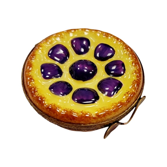Plum Tart Limoges Box for Dessert Lovers Limoges Box Porcelain Figurine