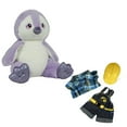 thumbnail image 1 of Plum the Purple Penguin 16" Soft Plush Animal with Construction Worker Outfit and HardHat, Stuffed Toy Gift for Kids & Toddlers, 1 of 3