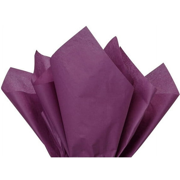 Plum Tissue Paper Squares, Bulk 100 Sheets, Premium Gift Wrap and Art Supplies for Birthdays, Holidays, or Presents by A1 Bakery Supplies, Large 15 Inch x 20 Inch