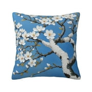 Plum blossom Pillow cover decoration pillowcase standard size suitable for home sofa bed pillow protective cover