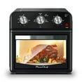 thumbnail image 1 of PlumChef 12 Quart 4 Slices Air Fryer Convection Toaster Oven, 1500W , 4 Cooking Modes,  7 in 1 Multifunction with Roast,  Bake, Grill, Broil, Toast, Dehydrate, Defrost, Stainless Stee, 1 of 8
