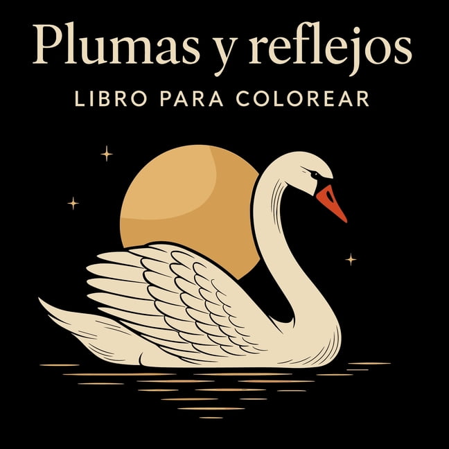 Plumas y Reflejos - Libro para Colorear, (Paperback)