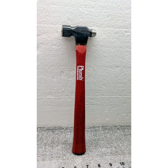 Plumb 11496 8 oz Hickory Ball Pein Hammer 11.25" New Fast Free Shipping Qty -1
