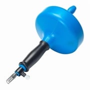 Plumb Craft 1/4 in. x 15 ft. Handheld Drain Snake Auger with Plastic Drum and Cable, Manual Crank - 3 pack