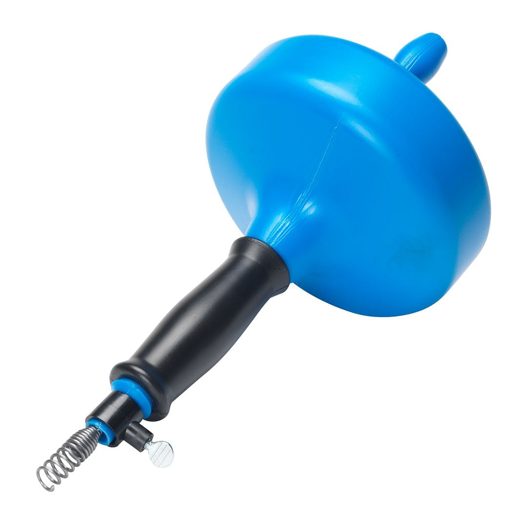 Hand held drain snake outlet