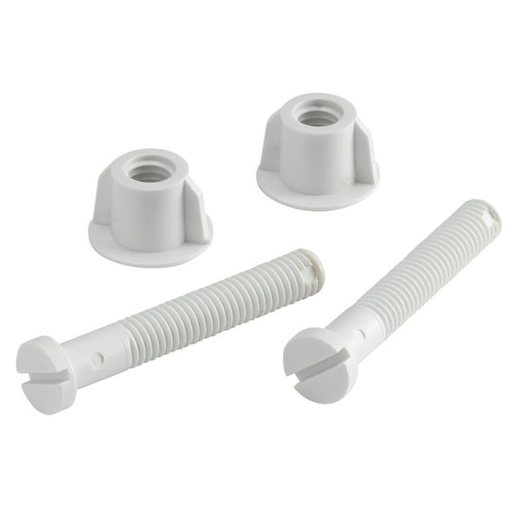 Plumb Craft Plastic Toilet Seat Bolts Kit in White