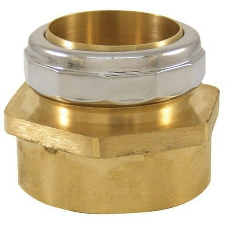 Plumb Craft Waxman 7628550 Metal Brass Chrome Plated Nut Trap Waste Connector