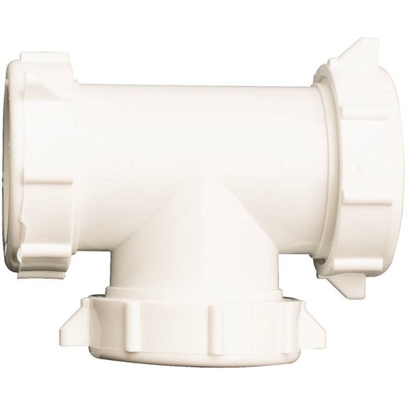 Plumb Pak 1-1/2 in. Dia. Plastic 3-Way Coupling Tee