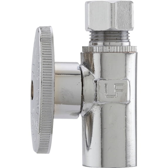 Plumb Pak 1/2 in. Copper Sweat X 3/8 in. Compression Brass Straight Valve