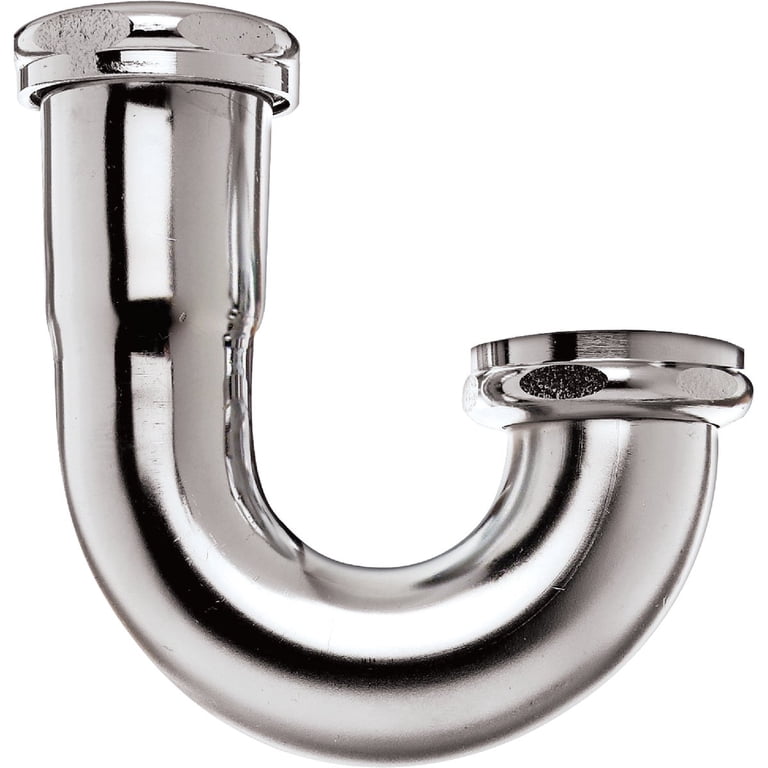 Plumb Pak 10487K 22-Gauge Sink Trap J-Bend with Captured Nut, 1-1