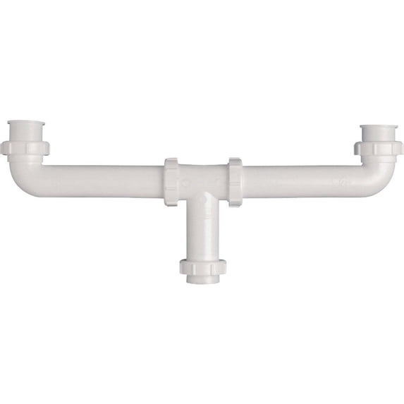 Plumb Pak Center Outlet Waste Kit - Durable Plastic - 1-1/2 In. x 16 In. White