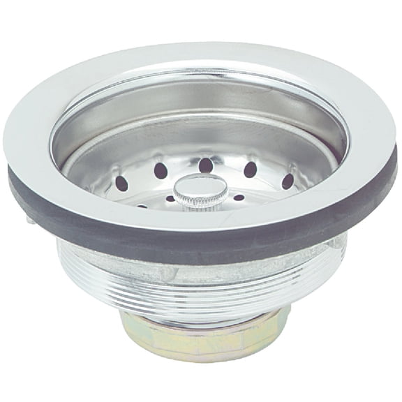 Keeney  3-1/2 in. Chrome  Brass  Sink Strainer