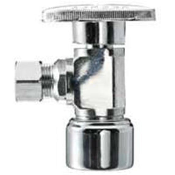 Plumb Pak 2623PCPOLF Quarter Turn - Angle Valve .62 Od. x .50 Fip
