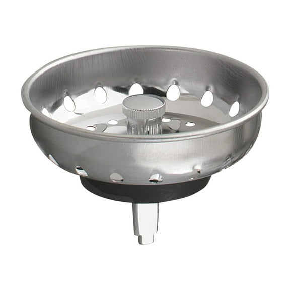 Plumb Pak 3-1/2 in. Dia. Natural Stainless Steel Strainer Basket