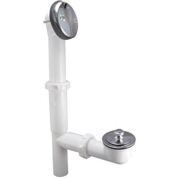 Keeney 1-1/2 in. Dia. Chrome Plastic Bath Drain