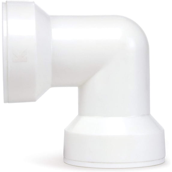 Plumb Pak Insta-Plumb 47QLK PVC 90 Coupling Elbow 1 , Push Fit, White