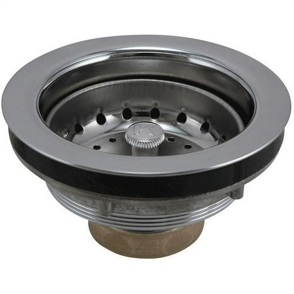 Plumb Pak K5435 Kitchen Sink Strainer with Fixed Post Basket, 1 Pack, Polished Chrome