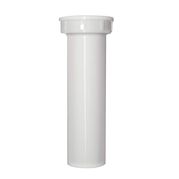 Plumb Pak PP15-6W Sink Strainer Tailpiece with, 1-1/2 in Dia X 6 in L, Threaded, Plastic