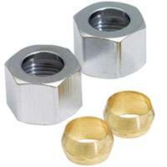 Plumb Pak PP20081 Compression Nut/Ring, 3/8", Each