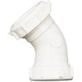 thumbnail image 1 of Plumb Pak PP55-7W Drain Pipe Elbow, 1-1/2 in, Slip-Joint, PVC, White, 1 of 2