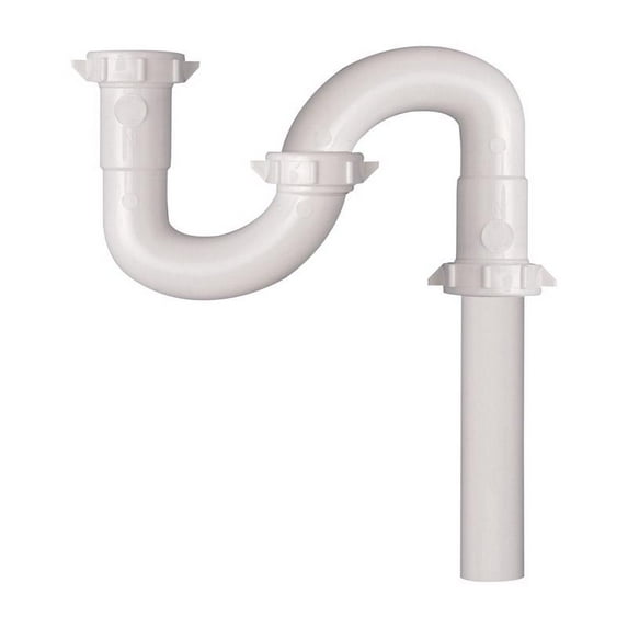 Plumb Pak PP66-3W S-Trap 1-1/2 in Slip Joint White