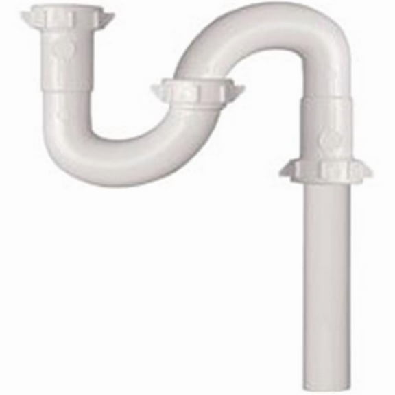 Plumb Pak PP66-3W S-Trap Ods Trap - White - 1.5 In.