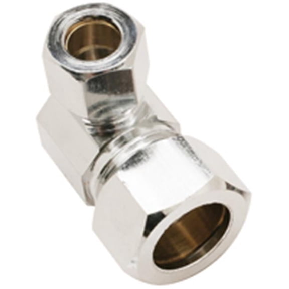 Plumb Pak PP78PCLF Angle Connector - Chrome - 1/2 nom x 3/8 od in.