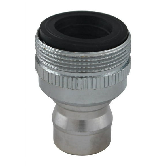 Plumb Pak PP800-6 Faucet Aerator Adapter, 55/64 x 15/16-27 in, Threaded, Chrome Plated