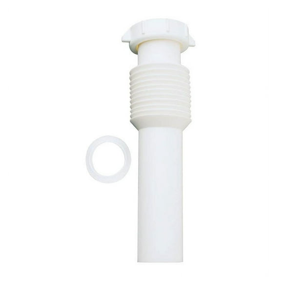 Plumb Pak PP812-1 Sink Tailpiece, 1-1/2 in, 12 in L, Slip-Joint, Plastic